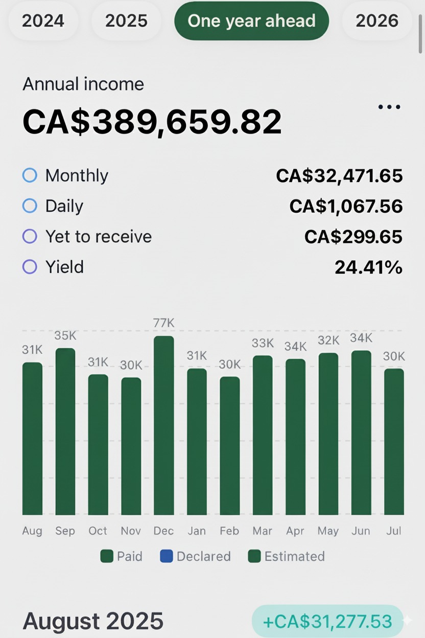 Monthly Income Chart