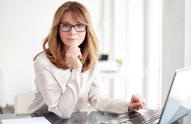 Woman thinking and planning